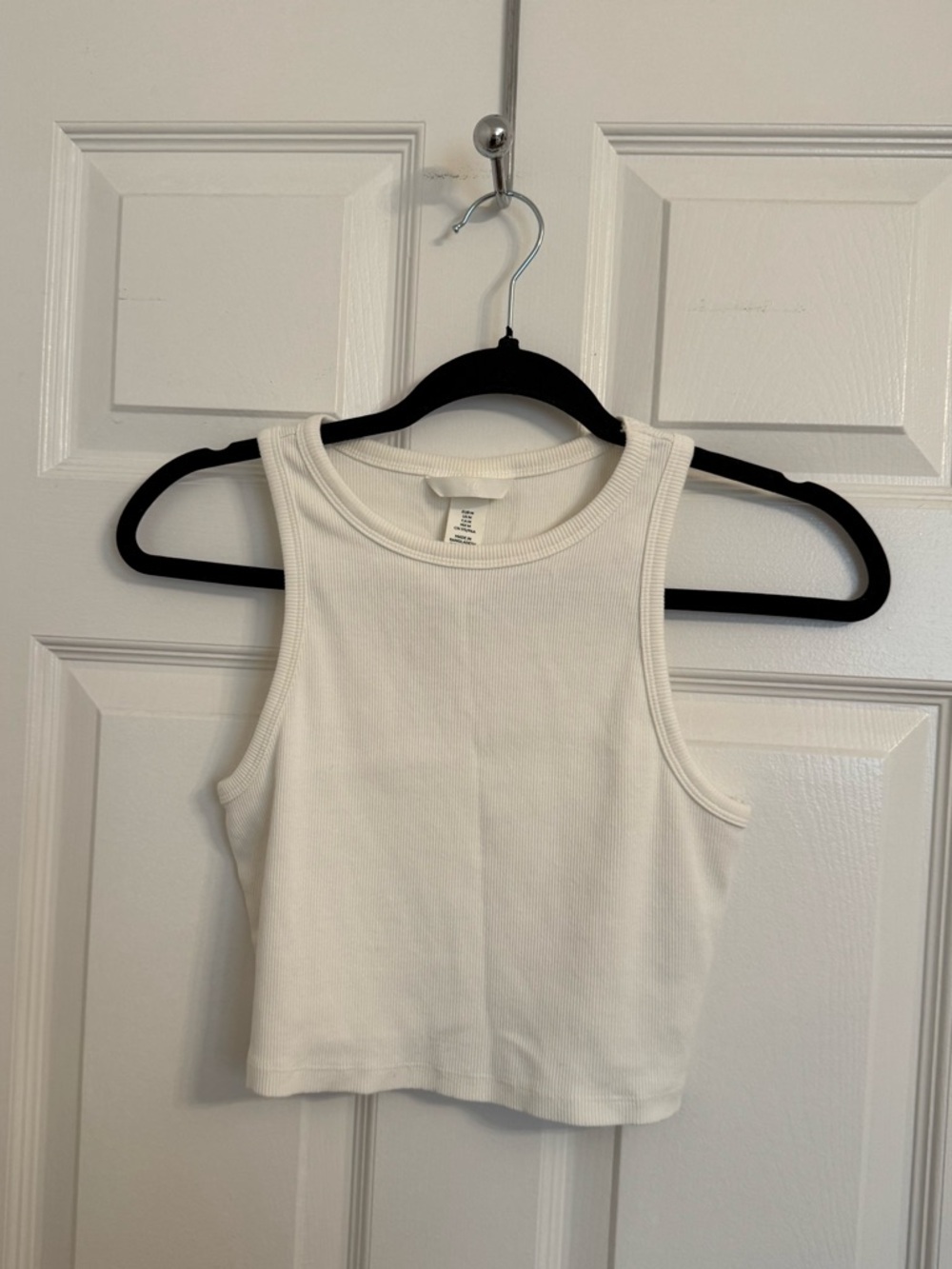 Cropped Cotton Tank Top (H&M Basics)